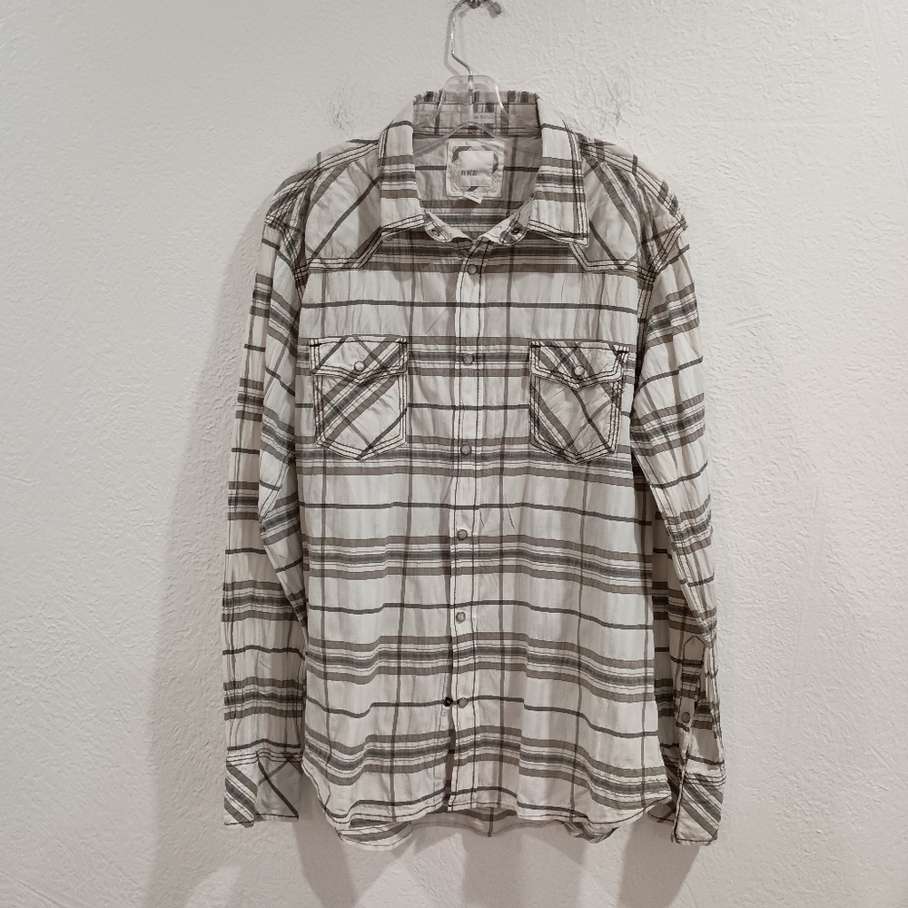 BKE Slim Fit Snap Front Shirt